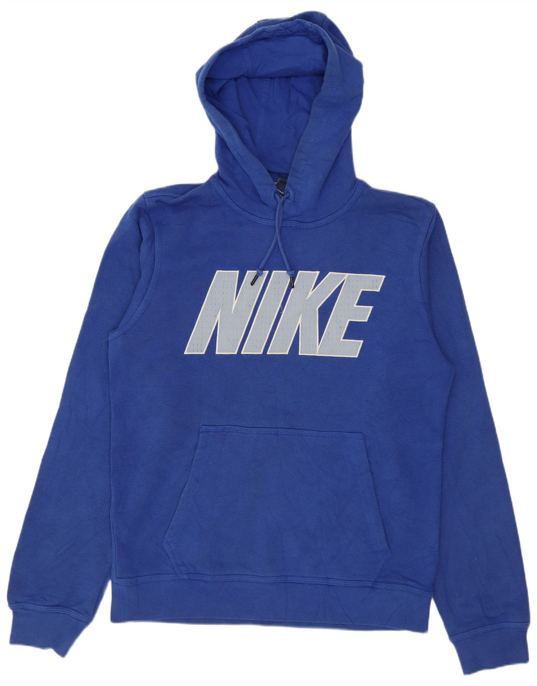 Pulover Nike pentru bărbați cu glugă grafică, mic, albastru, bumbac