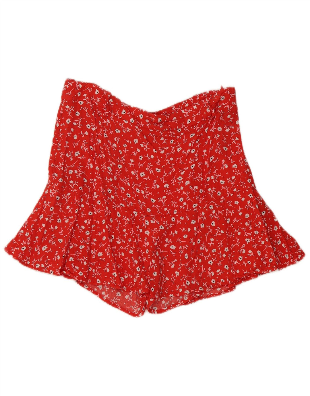 Skort pentru femei ZARA UK 14 mare, roșu, floral