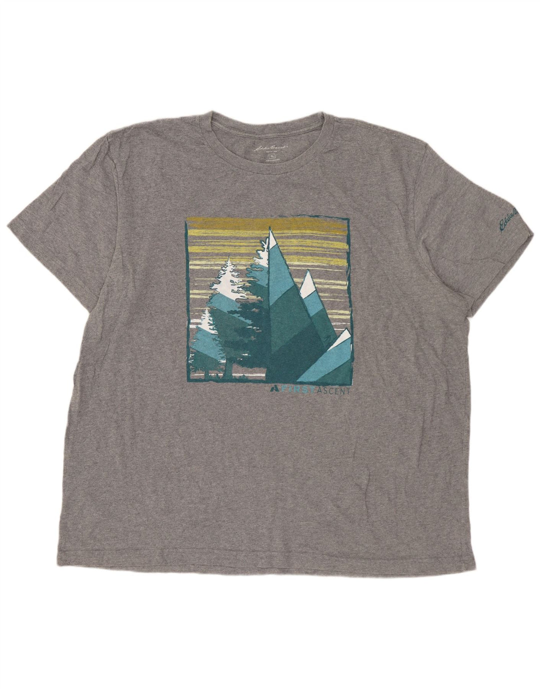 EDDIE BAUER Tricou grafic pentru bărbați Top XL bumbac gri