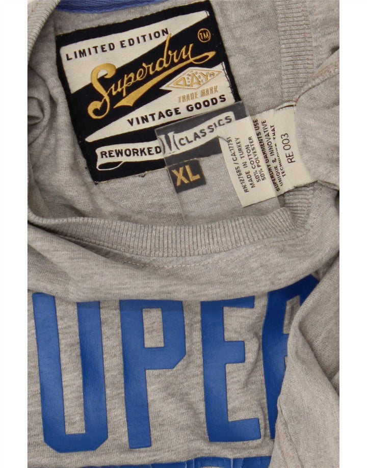 Tricou grafic pentru bărbați Superdry Top XL bumbac gri
