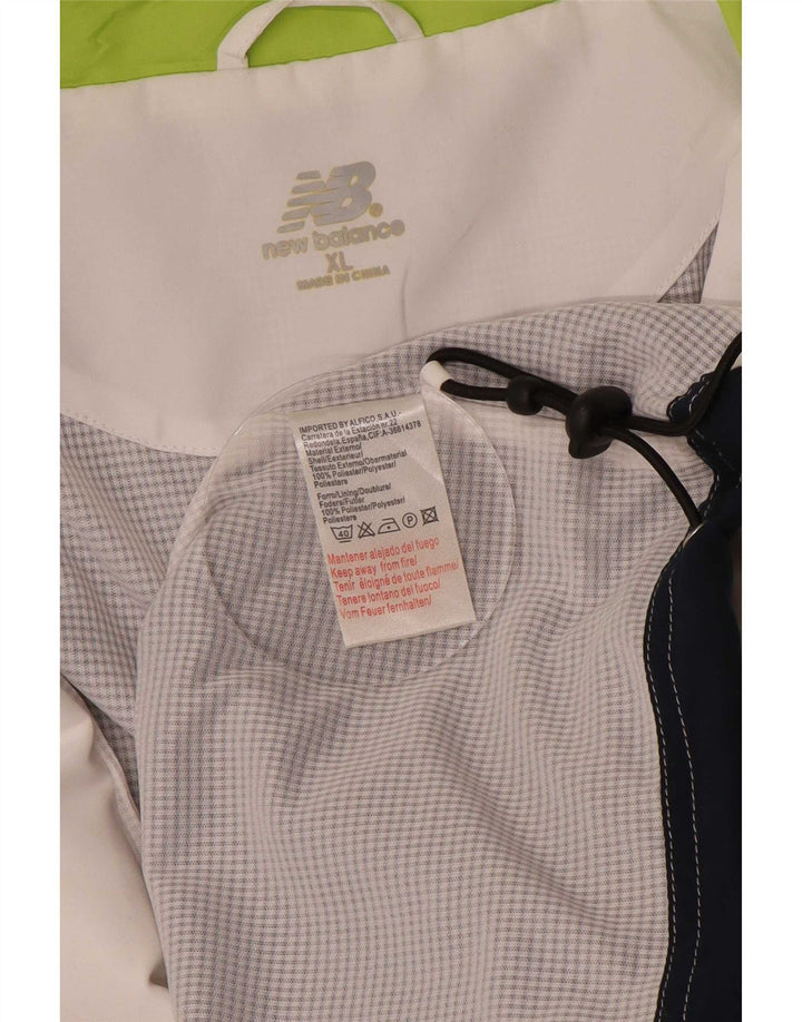 Jachetă de trening pentru bărbați New Balance XL, alb, poliester color bloc