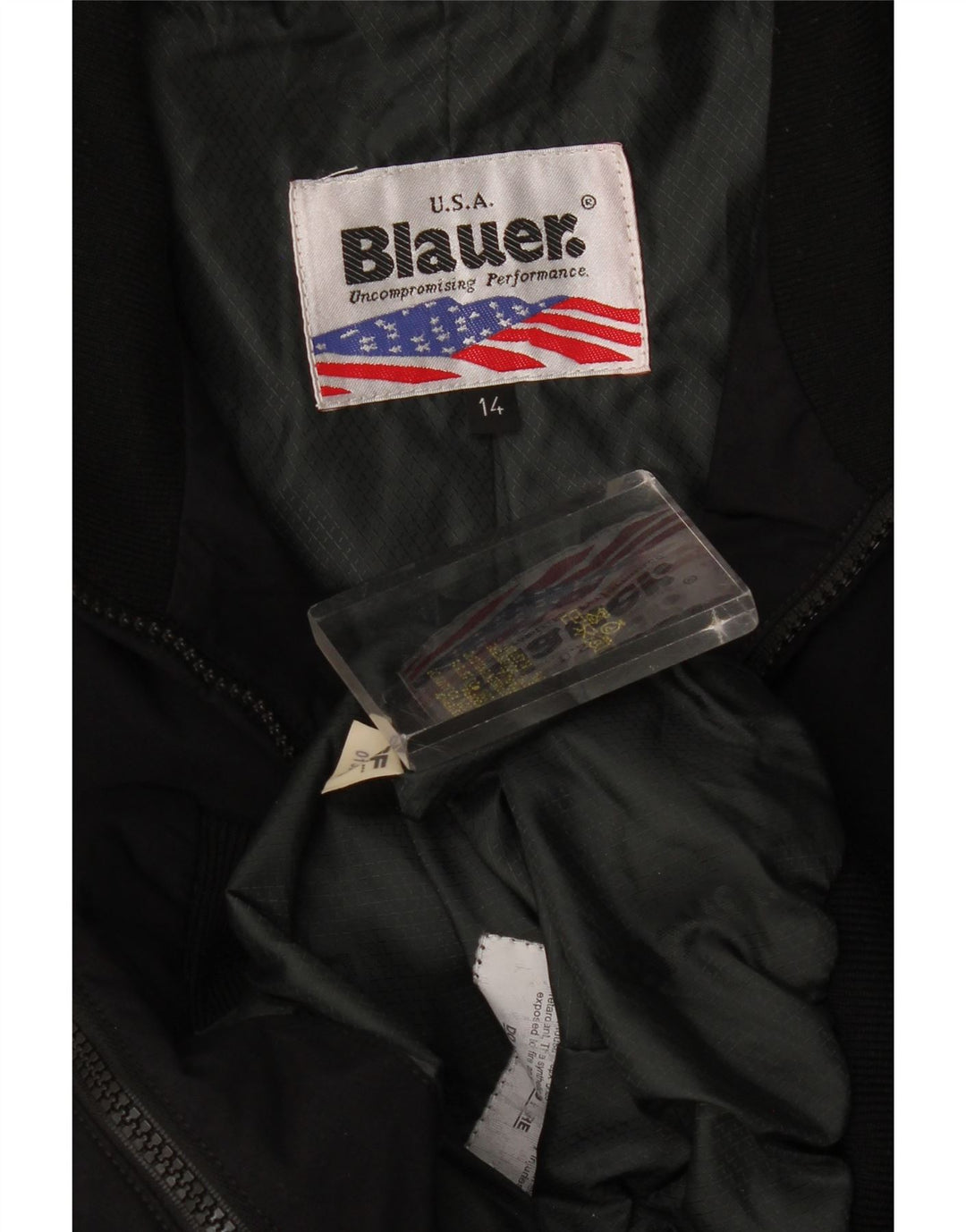 Jachetă Bomber Blauer Băieți 13-14 Ani Poliamidă Neagră