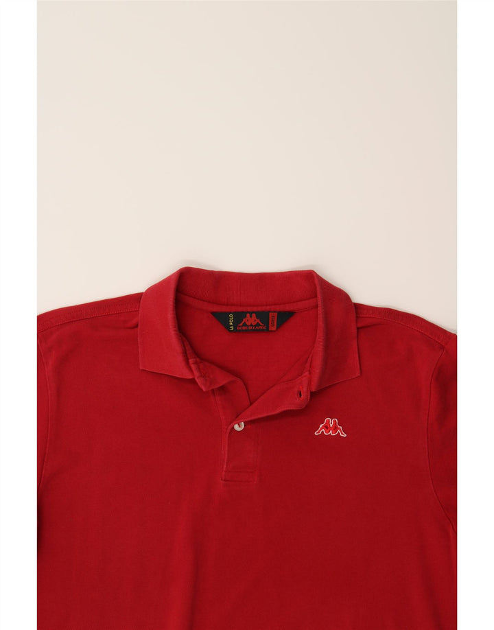 KAPPA Mens Polo Shirt Large Red Cotton Vintage Kappa and Second-Hand Kappa from Messina Hembry 