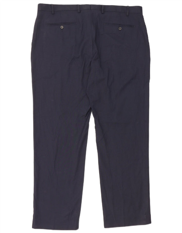 Pantaloni casual pentru bărbați Marks & Spencer, cu croiala normală, L40 L31, bleumarin