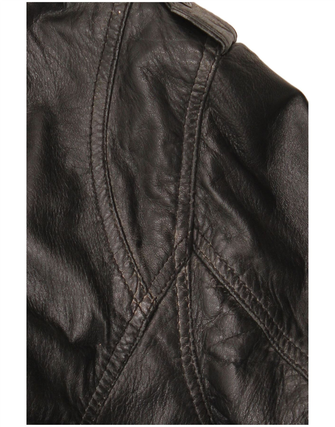 Jachetă de piele vintage pentru bărbați UK 42 XL din piele neagră