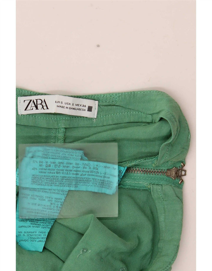 Pantaloni scurți casual pentru femei Zara Mici W26 In verde