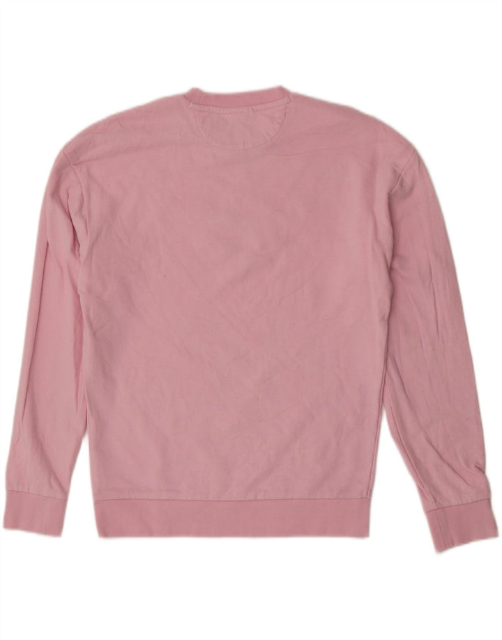 Pulover cu grafic pentru femei Hugo Boss, UK 14, bumbac roz mediu