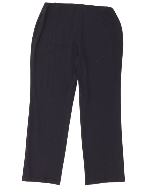 Pantaloni casual drepti pentru femei Marks & Spencer UK 12 Medium W30 L27 Negru