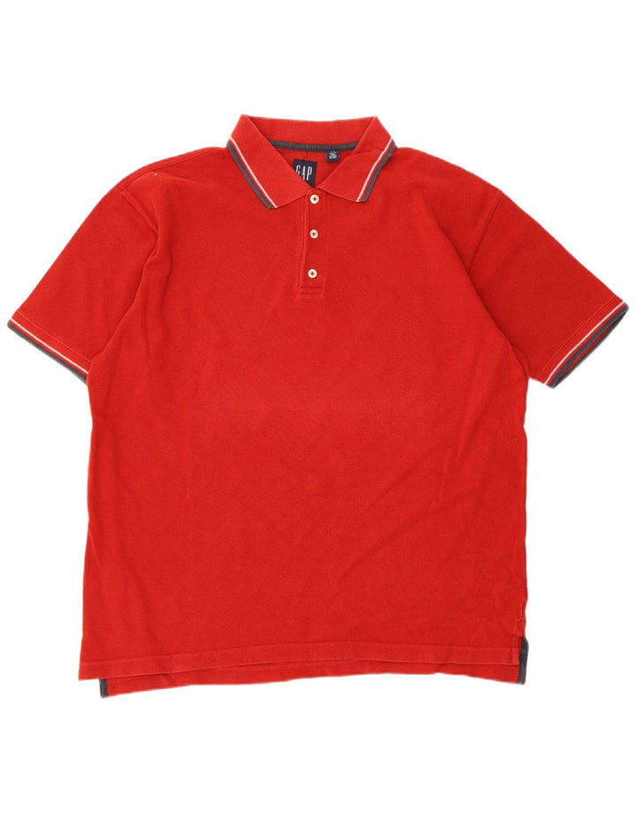 Tricou polo pentru bărbați Gap, bumbac cu dungi roșii mari
