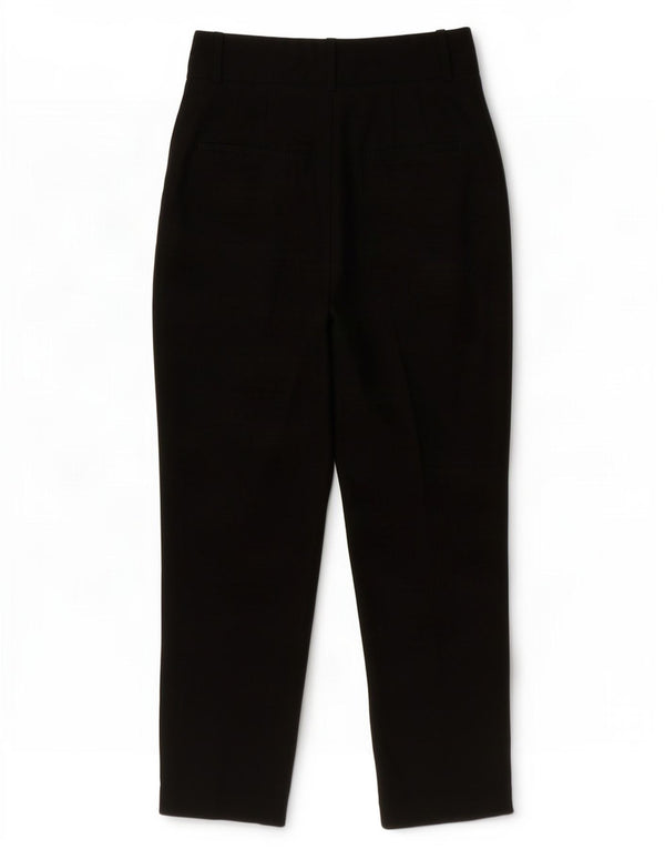 Zara Womens High Waist Pegged Chino Trousers Medium W28 L26 Black