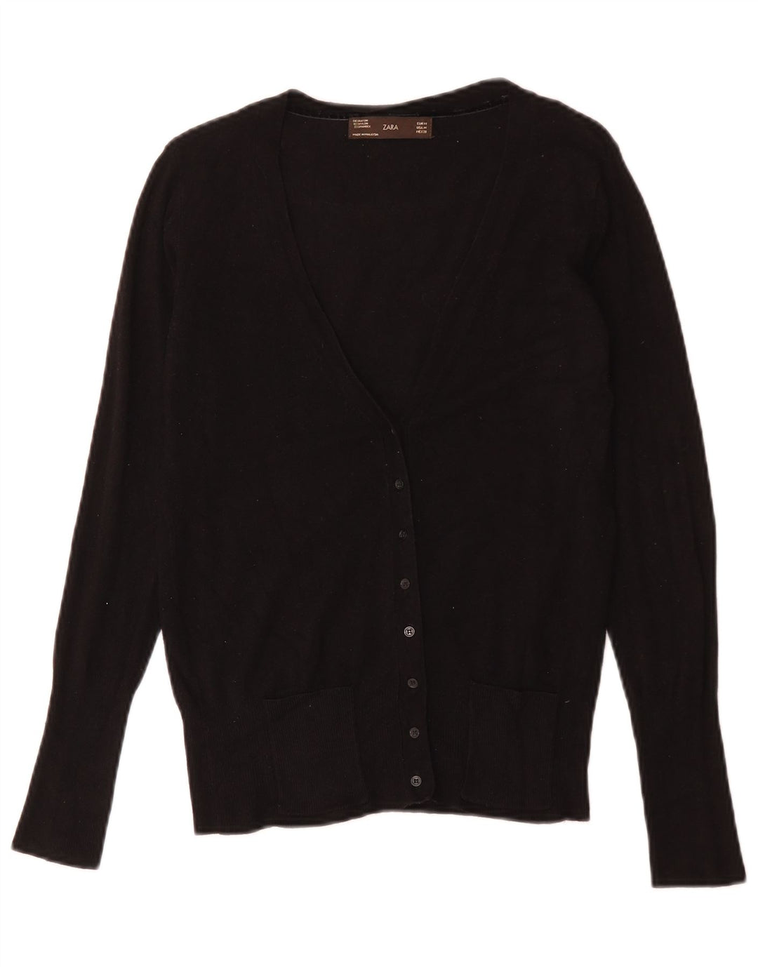 Pulover cardigan pentru femei Zara UK 12 Medium Negru
