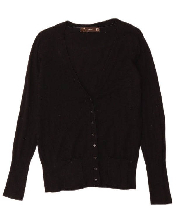 Pulover cardigan pentru femei Zara UK 12 Medium Negru