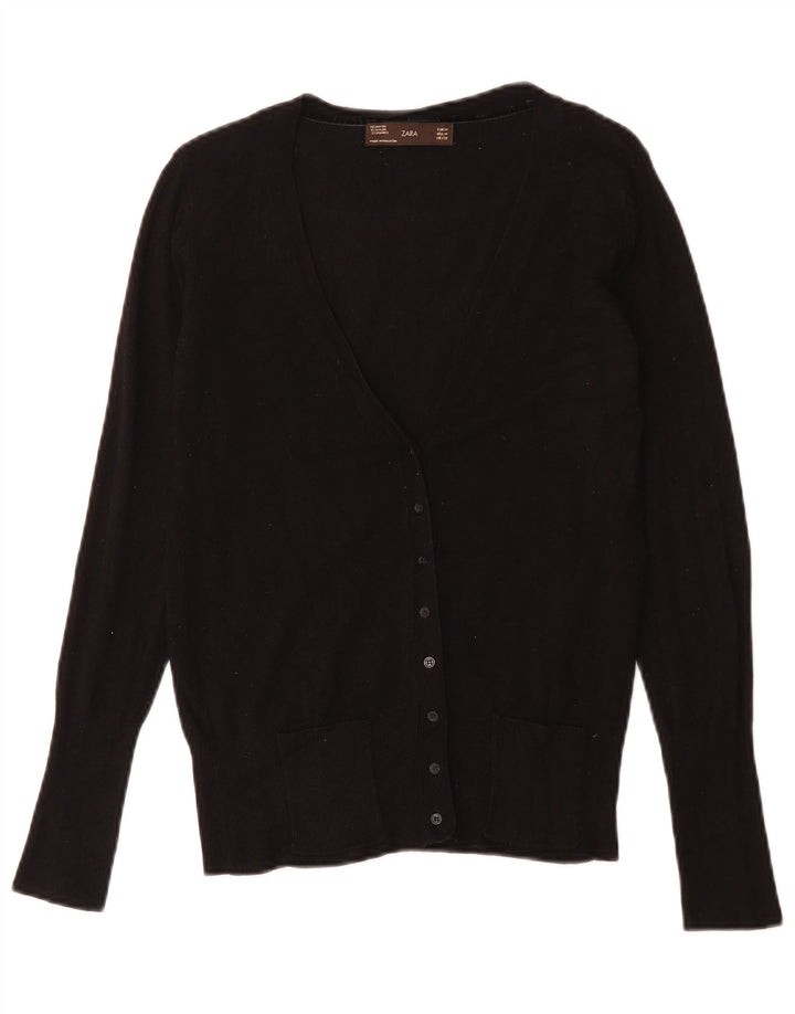 Pulover cardigan pentru femei Zara UK 12 Medium Negru