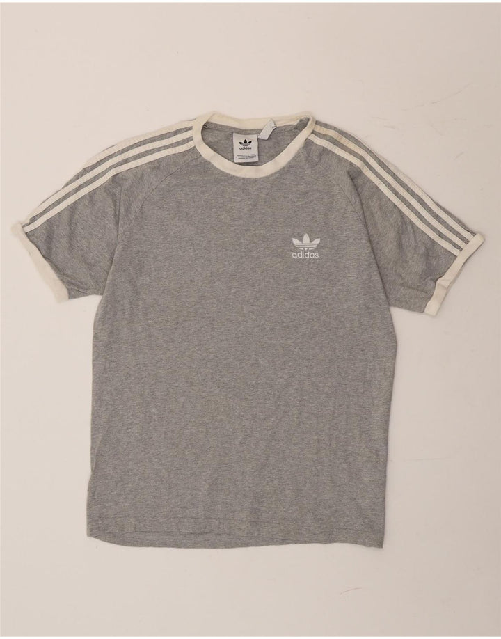 Tricou pentru bărbați Adidas Top mare bumbac gri