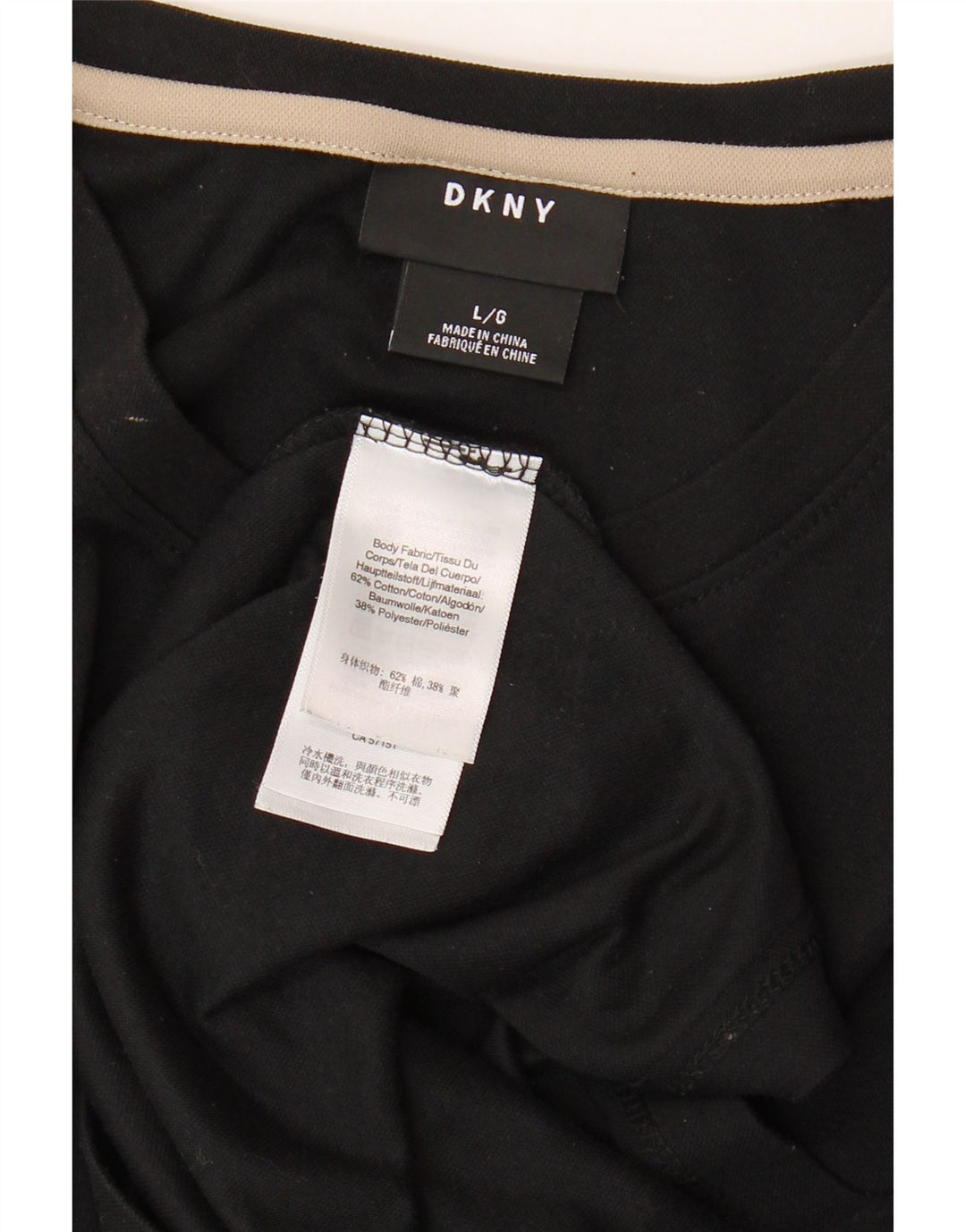 Tricou grafic pentru bărbați DKNY Top mare, negru, color block, bumbac