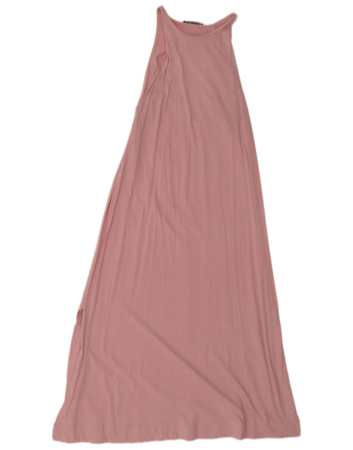 Rochie Maxi fără mâneci pentru femei Zara UK 12 Roz mediu
