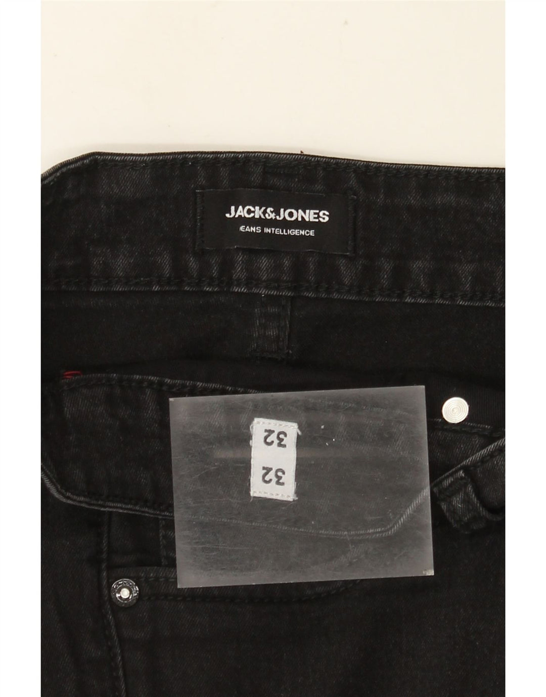 JACK & JONES Blugi subțiri pentru bărbați W32 L32 negri