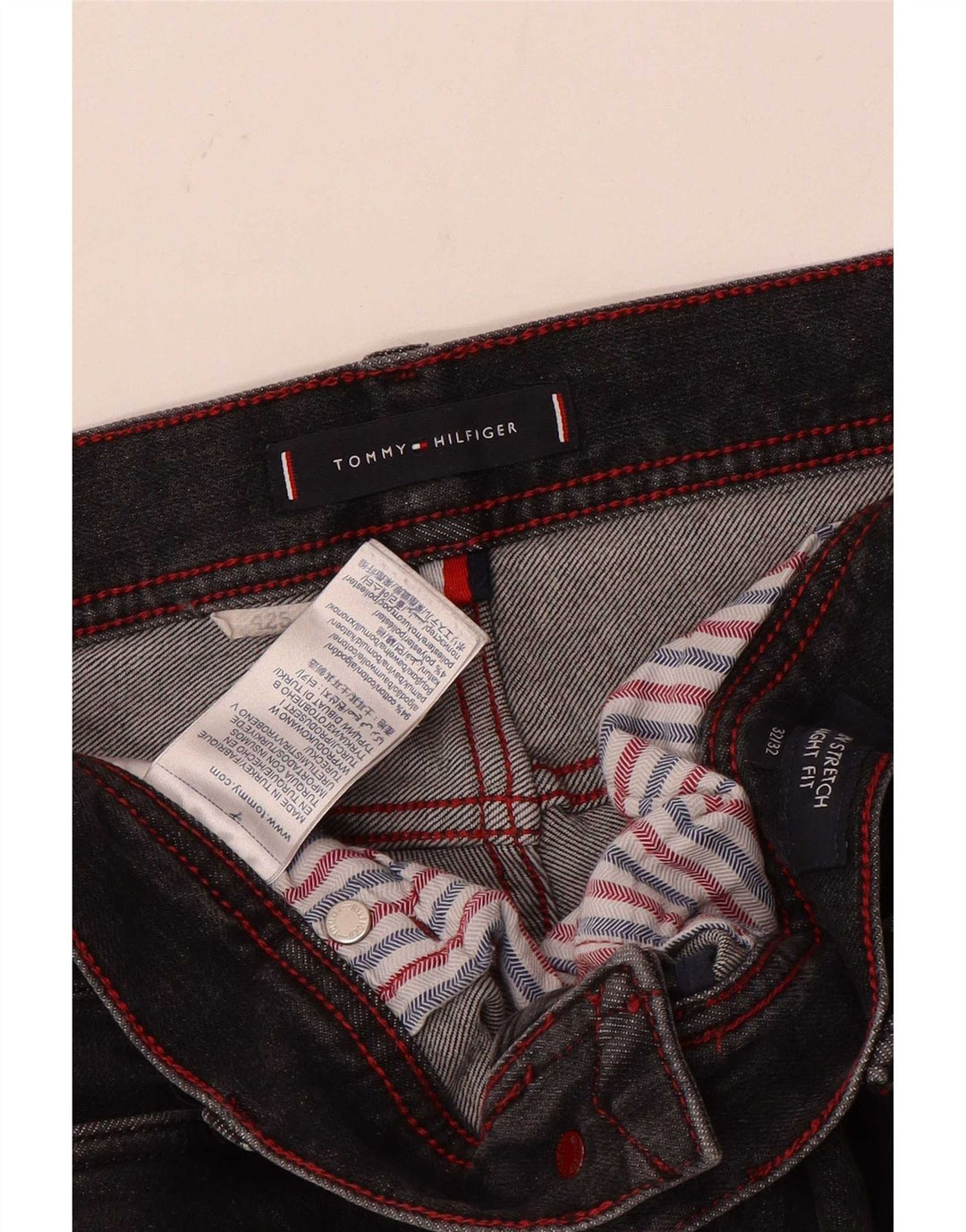 Blugi drepti pentru bărbați Tommy Hilfiger W32 L29 bumbac gri