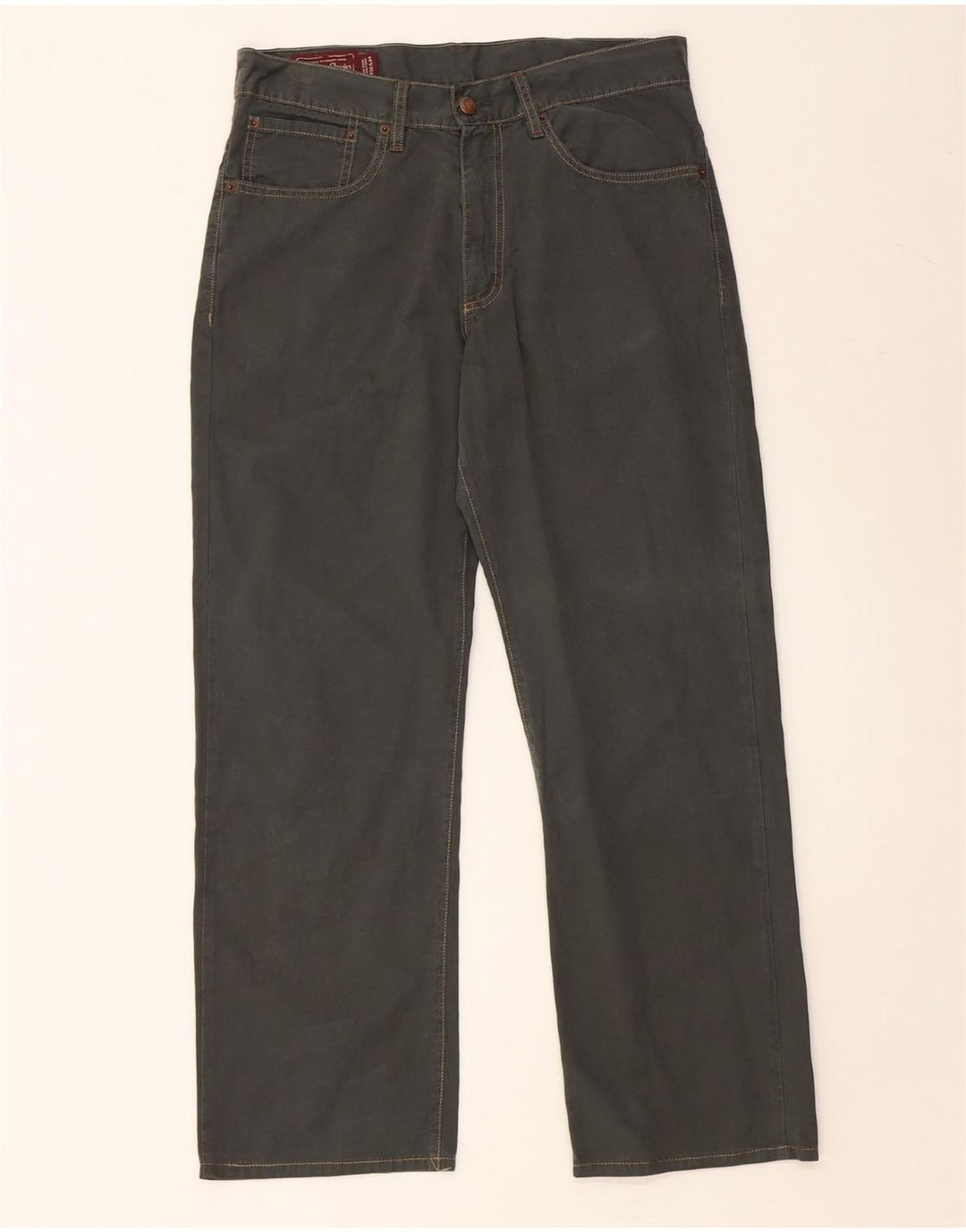 MARLBORO CLASSICS Pantaloni casual drepti pentru bărbați L32 L28 Bumbac verde