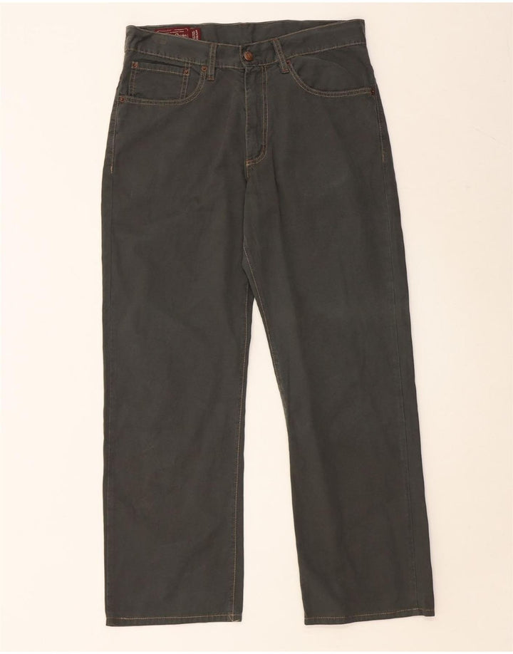 MARLBORO CLASSICS Pantaloni casual drepti pentru bărbați L32 L28 Bumbac verde