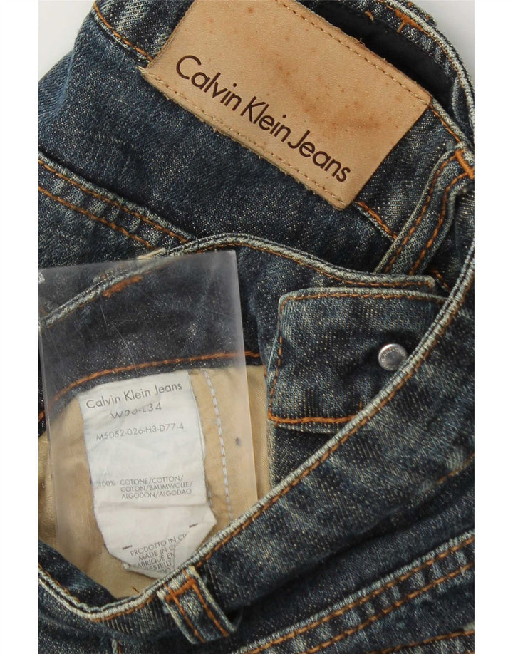 Calvin Klein Blugi drepti pentru bărbați W36 L28 Bumbac albastru
