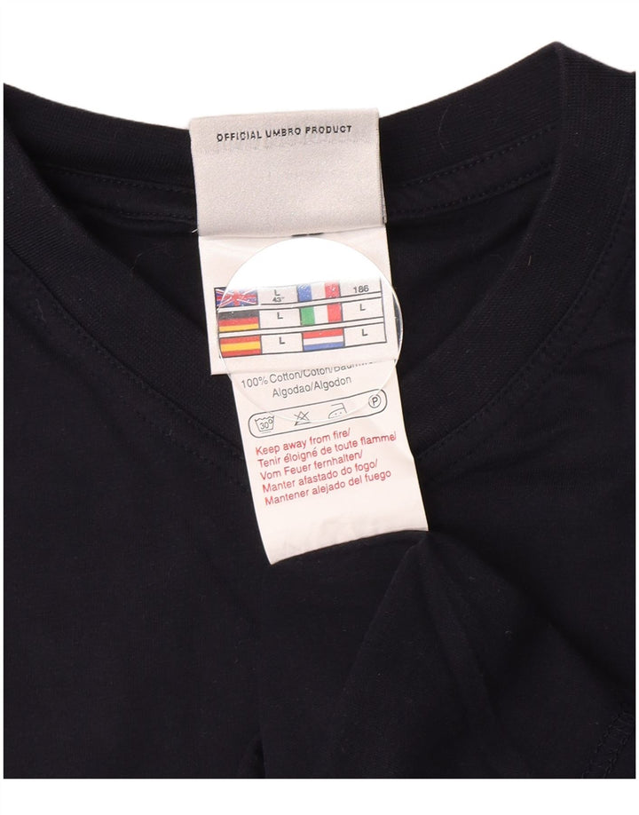 Tricou Umbro pentru bărbați Top mare din bumbac bleumarin