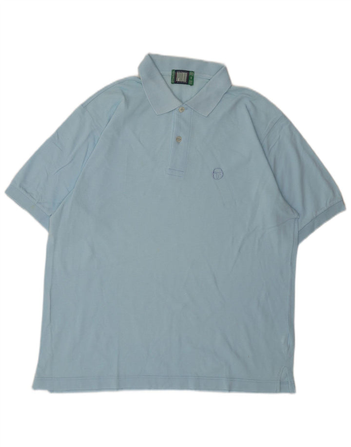 Tricou polo Sergio Tacchini pentru bărbați IT 50, bumbac albastru mediu