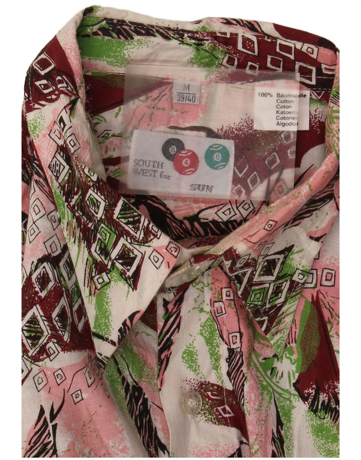 Cămașă Vintage pentru bărbați cu model abstract Mărimea 39/40 mediu multicoloră