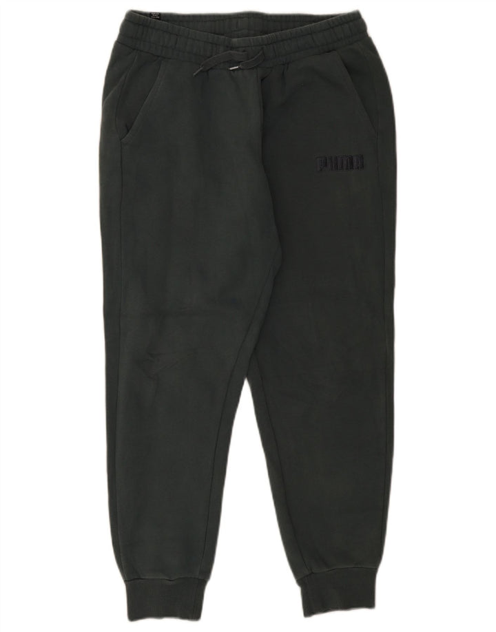 Pantaloni de trening Puma pentru bărbați Joggeri din bumbac verde mediu