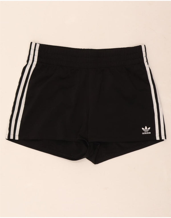Pantaloni scurți sport Adidas pentru femei UK 14 Medium Black Poliester