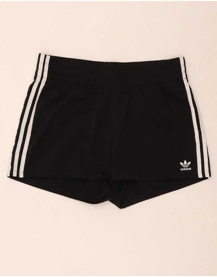 Pantaloni scurți sport Adidas pentru femei UK 14 Medium Black Poliester