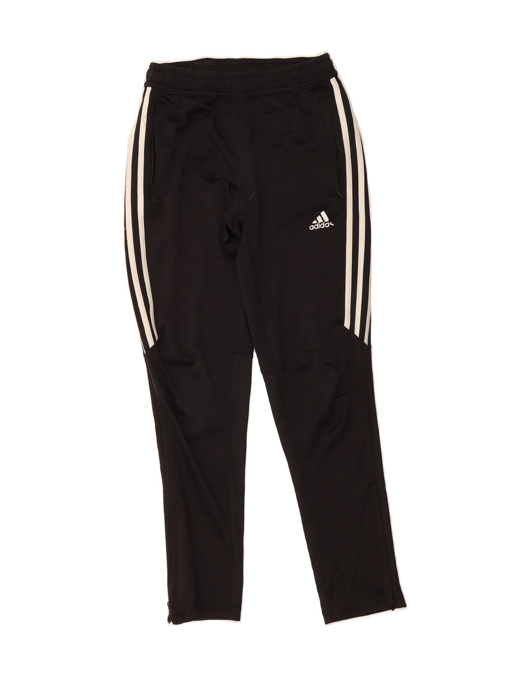 ADIDAS Boys Tracksuit Trousers 11-12 Years  Black Polyester Vintage Adidas and Second-Hand Adidas from Messina Hembry 