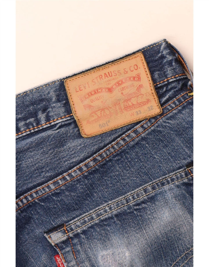 Blugi drepti pentru bărbați Levi's 501 W33 L32 albastru