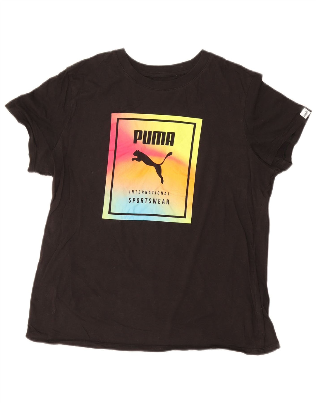Tricou grafic PUMA pentru femei Top UK 14 Large Black