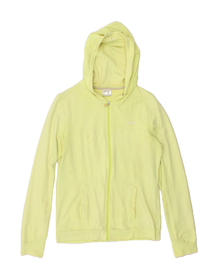 FREDDY Womens Zip Hoodie Sweater UK 10 Small Yellow Vintage Freddy and Second-Hand Freddy from Messina Hembry 