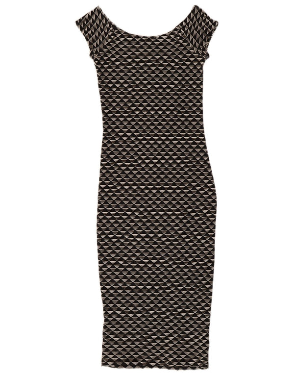 Rochie Bodycon pentru Damă Zara UK 8 Mic Negru Geometric