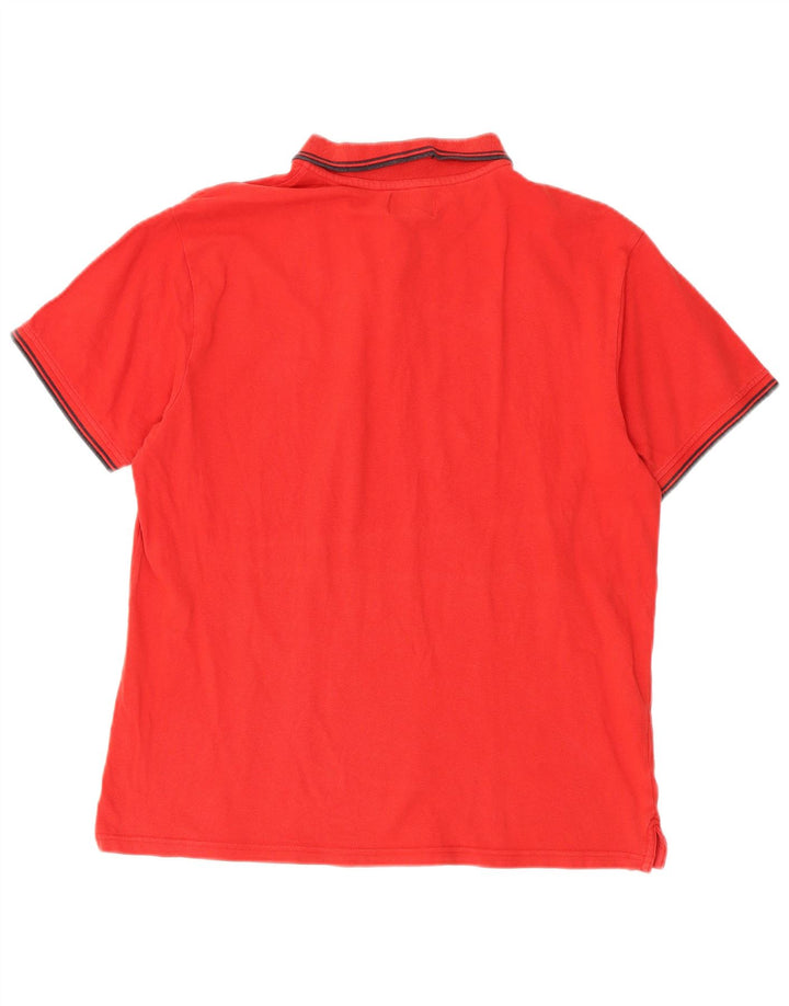 Tricou polo pentru bărbați Coveri, bumbac roșu mediu