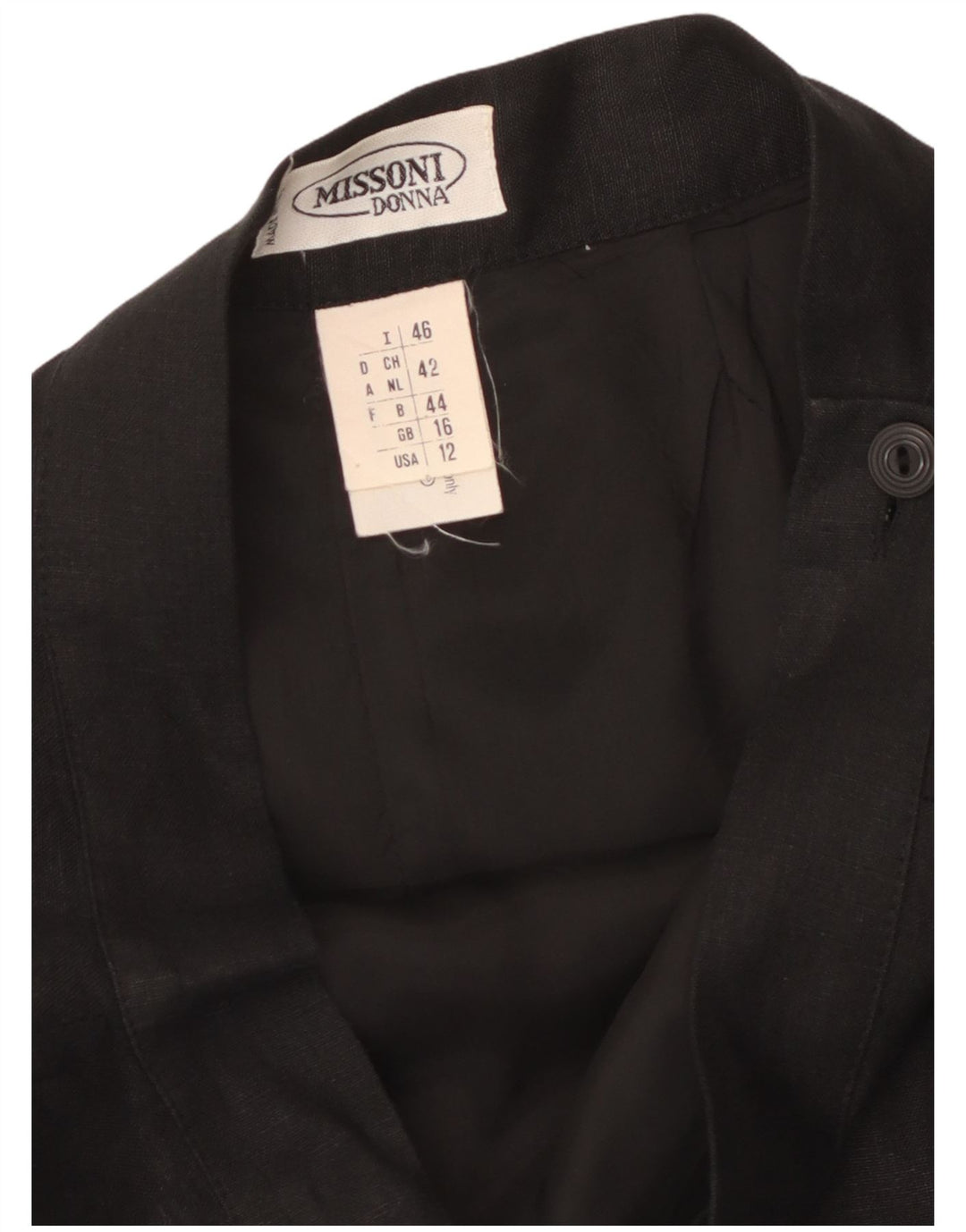 Fusta midi MISSONI pentru femei UK 16, mare, negru, in