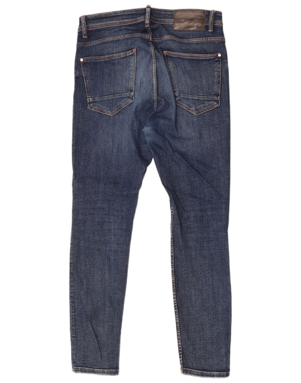 Blugi skinny pentru bărbați Zara EU 42 Large W32 L31 Blue Bumbac