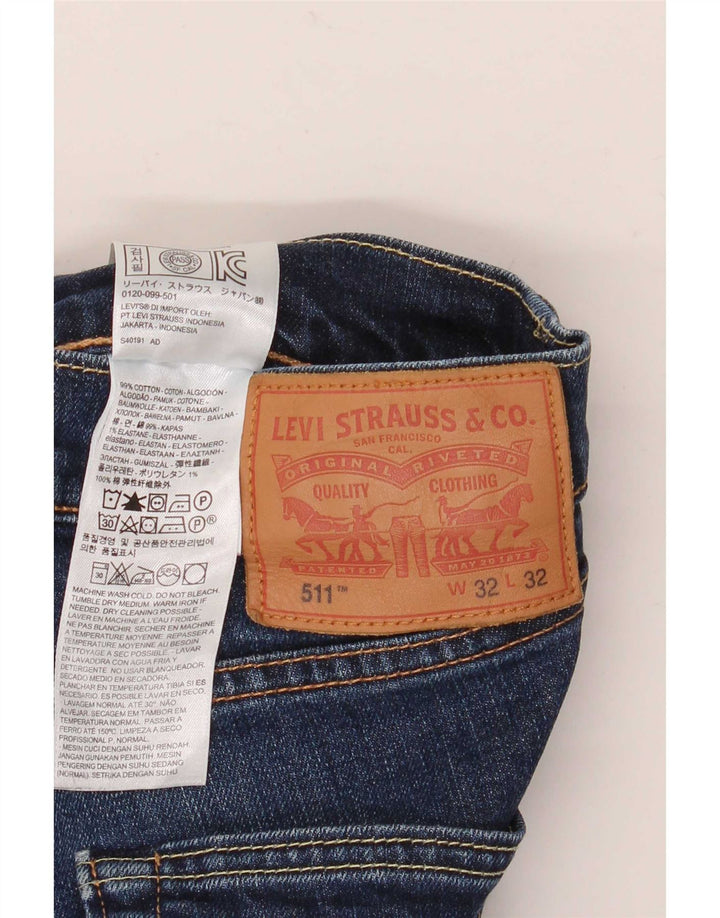Blugi Levi's 511 Slim pentru bărbați W32 L32 Bumbac albastru