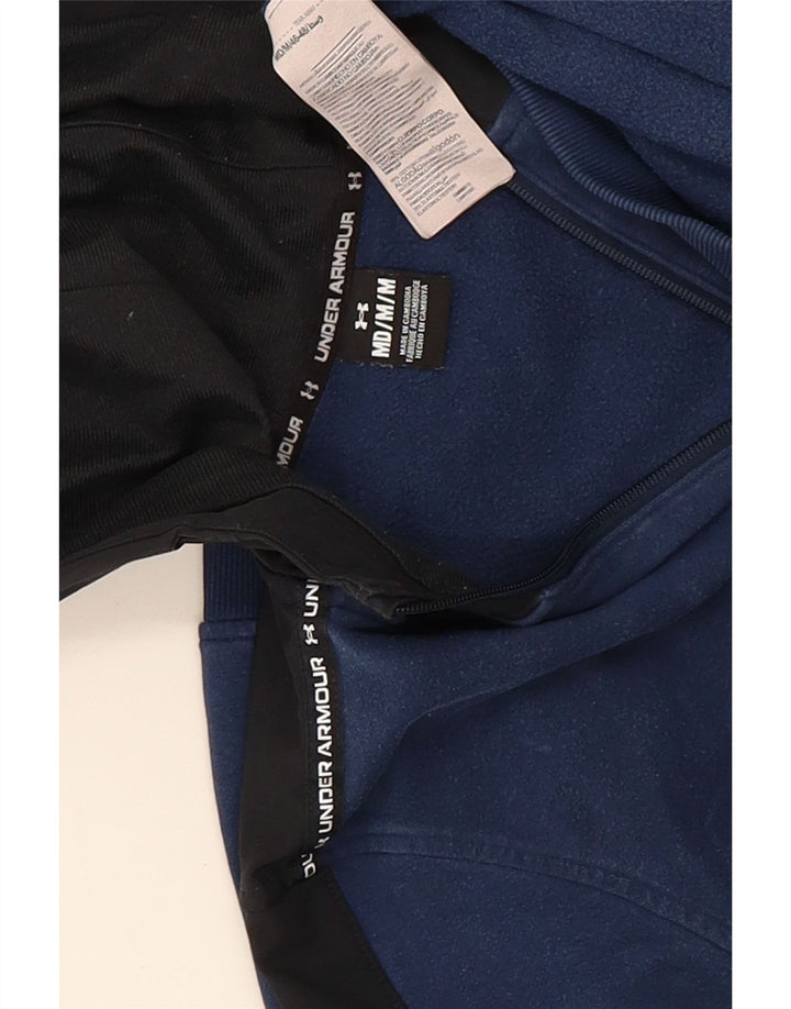 Pulover cu glugă grafic pentru bărbați Under Armour, mijlociu, bleumarin, color block
