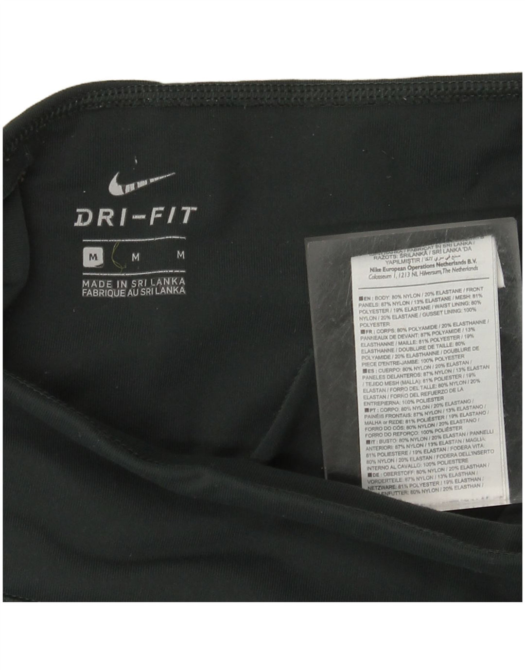 Leggings Dri Fit NIKE pentru femei UK 12, nailon verde mediu