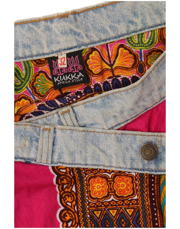 Fusta asimetrică W32 pentru femei Levi's, bumbac geometric geometric, roz