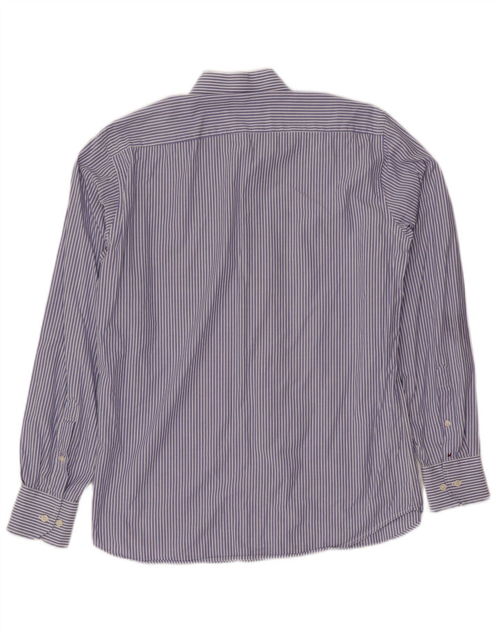 Cămașă pentru bărbați TOMMY HILFIGER Mărimea 14 1/2 37 Bumbac cu dungi albastre mici