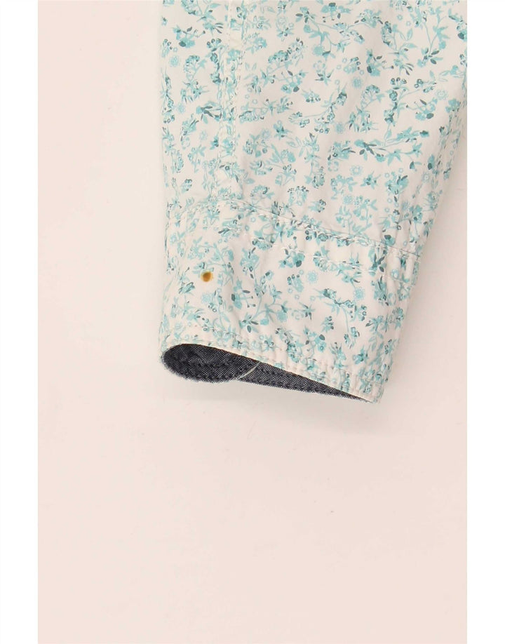 Cămașă Slim Fit pentru bărbați White Stuff, bumbac floral XL