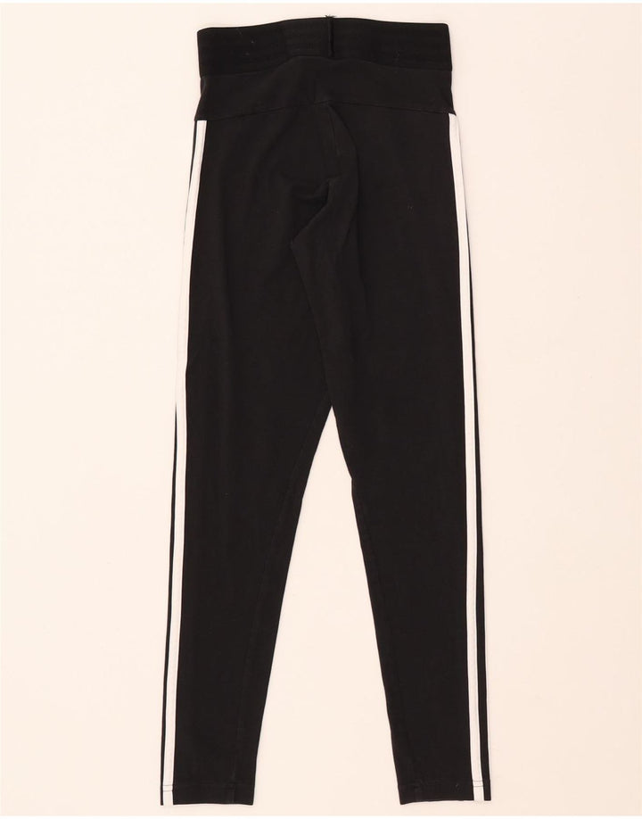 Leggings pentru femei ADIDAS UK 4/6 XS bumbac negru