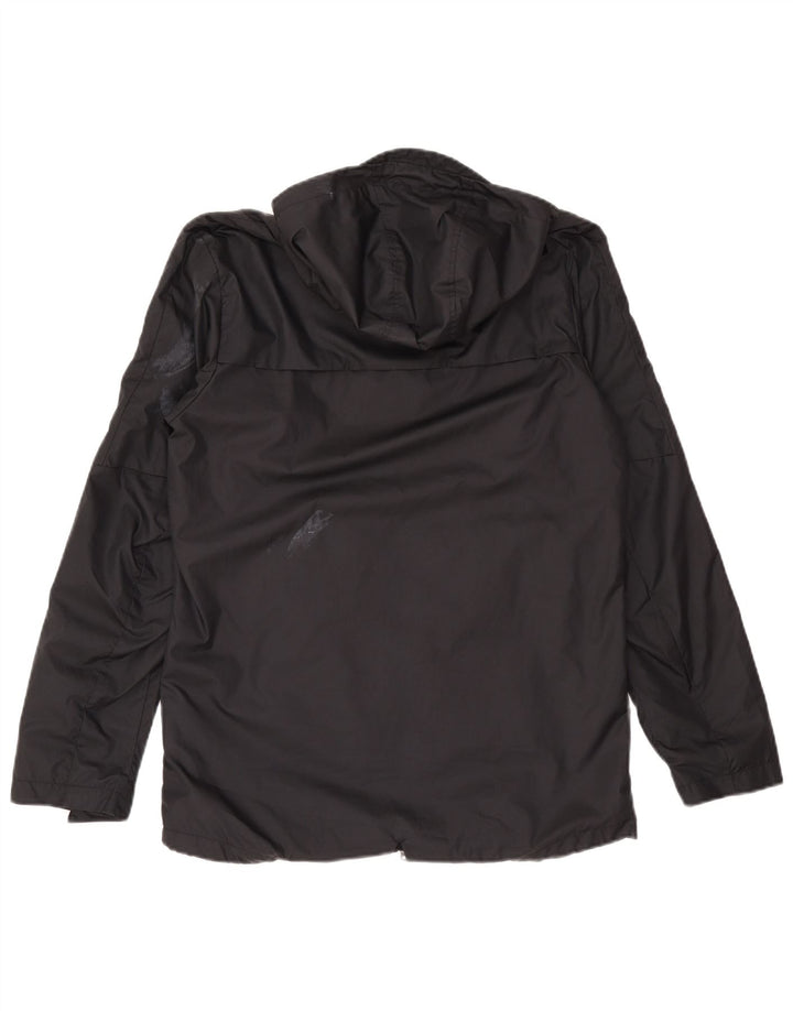 Jachetă de ploaie cu glugă pentru bărbați Nike Dri Fit UK 38 Poliester mediu negru