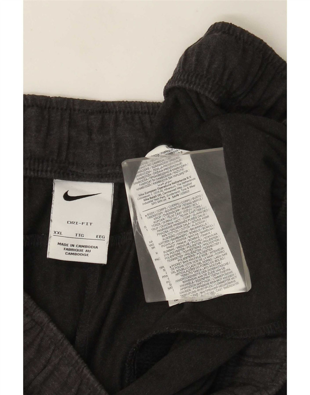 Pantaloni scurți sport Nike Dri Fit pentru bărbați 2XL, bumbac gri