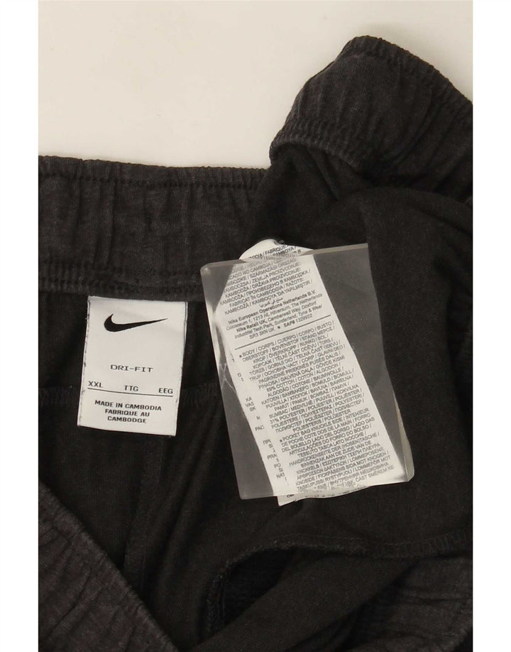 Pantaloni scurți sport Nike Dri Fit pentru bărbați 2XL, bumbac gri