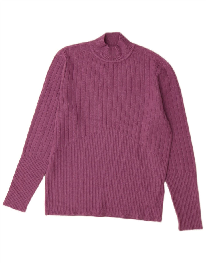Pulover cu gât țestoasă pentru femei Marks & Spencer UK 14 mare violet